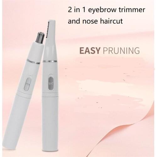 Electric Nose Hair Clipper for Women Nasal Haircut Eyebrow Trimmer Leg Body Hair Remover Razor Lady Shaver Facial Haircutting