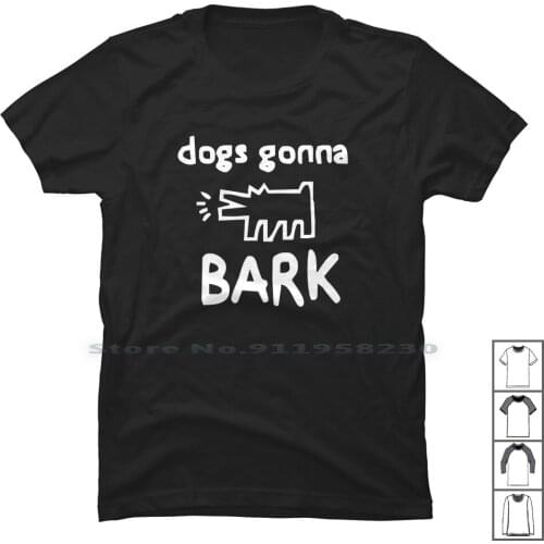 The Janoskians Dogs Gonna Bark T Shirt 100% Cotton Humor Tage Bark Kian Dogs Geek Ski Age Ark Jan Ian Gym