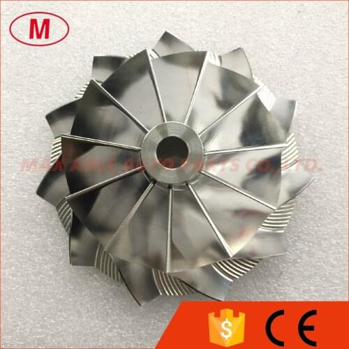 GTX4202 6418-4 75.83/102.75mm 11+0 blades Forward Racing Turbo Billet Compressor wheel/Aluminum 2618/Milling compressor wheel