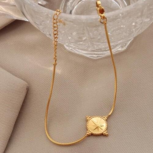 Creative Bohemian Thin Snake Chain Bracelets & Bangles For Women Vintage Round Beaded Star Gold Coin Bracelet Boho Jewelry Gift