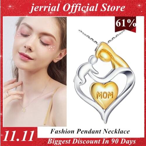New Fashion Style 3 Styles Anniversary Gift Round Pendant Necklace Fashion Jewelry Accessories Expression of Love for Mother
