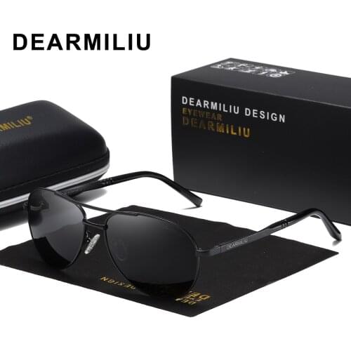DEARMILIU Mens Sunglasses Brand Designer Pilot Polarized Male Sun Glasses Eyeglasses gafas oculos de sol masculino For Men 1306