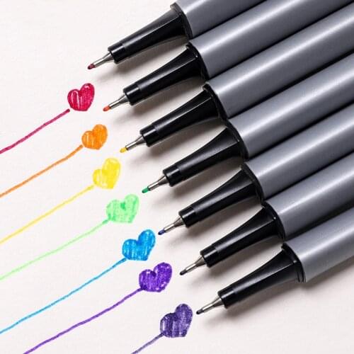 New Hook Line Pen 20/24/72/102 Color Iron Box 0.4mm Marker Pen DIY Photo Fine Art Color Painting Stationery School Art Supplies