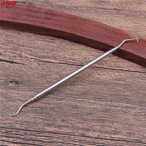 NEW 1pcs Double Ends Dental Explorer Instrument Dentist Teeth Clean Hygiene Explorer Probe Hook Pick Stainless Steel Dental Tool