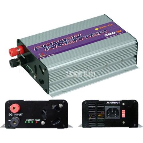 New Hot 300W Solar Grid Inverter MPPT High Efficiency Inverter With LCD Display ,10.8~30V/22~60V/ 90V~130V/190V~260V 46Hz~65Hz