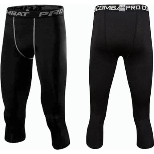Tight-fitting Cropped Pants, Stretch and Quick-drying Pants, Running Football Basketball Leggings, Training Sports Fitness Pants