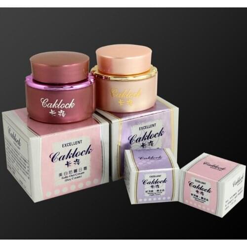 100% Caklock Whitening Cream Set `Remove freckle`Anti Dark Acne Skin Fade Out Cream(day cream+night cream)