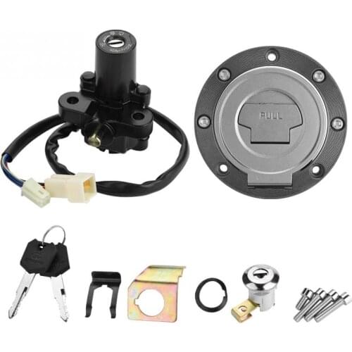 Motorcycle Ignition Switch Fuel Gas Cap Seat Lock Keys for Yamaha YZF R1 R6 R6S FZ6 FJR1300