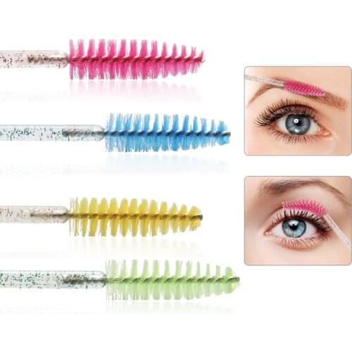 Disposable Crystal Rod Eyelash Brush Mascara Eyebrow Comb Aplicador Rimel Desechable Peigne A Cils Makeup Brushes Beauty Tools