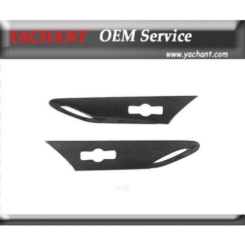 Dry Carbon Fiber Fender Emblem Cover Fender Vents Fender Garnish Fit For SCION FR-S Toyota GT86 FT86 ZN6