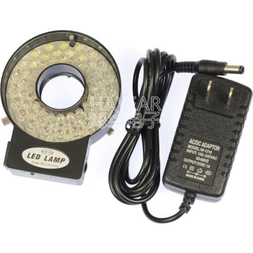 110-240V 4.5W 40/60 LED Lights Microscope Illuminant Brightness Adjustable Industrial Ring Lamp