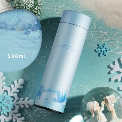 500ML Thermos Vacuum Flasks Temperature Display 304Stainless Steel My Hot Water Bottle Travel Coffee Mug Tea Milk Mug Thermo cup