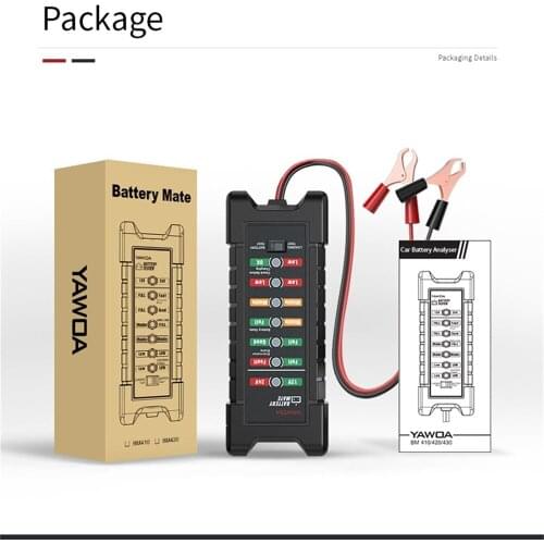 Car Battery Tester 12V Voltage Support 12V Car And 24V Diesel Vehicle Accurate Test Results Load Test