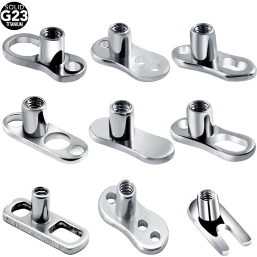 1PC G23 Titanium Piercings Micro Dermal Anchors Piercings Mamilo Micro Dermal Piercings Surface Barbell Piercings Body Jewelry
