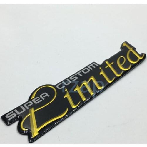 Universal Sticker Super Custom Limited Emblem Logo Badge Nameplate Decal Auto Body Decorate For Buick GMC Cadillac BMW