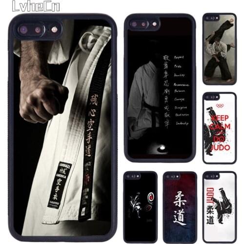 LvheCn Japan aikido Judo Coque phone Case For iPhone 5 6S 7 8 Plus 11 12 Pro X XR XS Max Samsung galaxy S6 S7 S8 S9 S10 plus