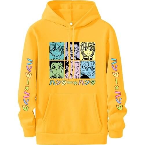 Women Hoodies Hunter X Hunter Women Pullovers Hoodies Sweatshirts Killua Zoldyck Devil Eye Print Anime Hoody Streetwear Tops