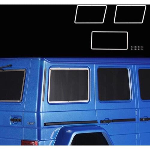 1/10 simulation climbing car TRX-4 RC car accessories aluminum window decorative frame metal window TRAXXAS TRX4 G500