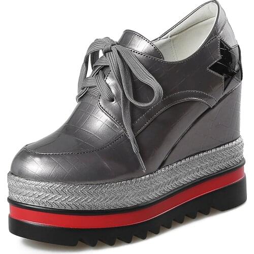 2018 new spring joker wedge high heel platform shu waterproof table with leisure shoes, 18328 students