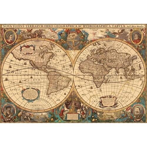 5D Diamond Painting Two hemispheres map Diy Diamond Embroidery Full Drill Square round drill Sale Decorations For Home