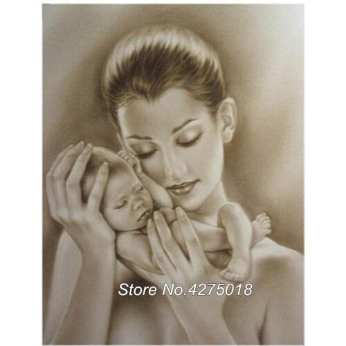 Full Square/Round Diamond Embroidery 5D DIY Diamond Painting "mom and baby" Cross Stitch Picutre Of Mosaic Home Decor YG660