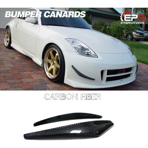 Car-styling For Nissan Z33 350Z NIS Version 2 Carbon Fiber Front Bumper Canard
