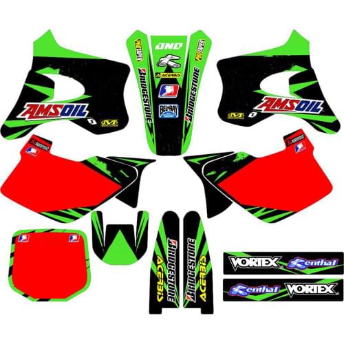 Free Customized Motorcycle full set of 3M graphics stickers decals For KAWASAKI KX125 KX250 1994 1995 1996 1997 1998 125KX 250KX