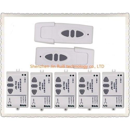 220V wireless projection screen remote control switch projection curtain remote control switch 5* Receiver +2*Transmitter