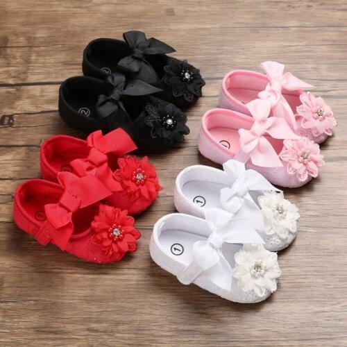Newborn Baby Girl Shoes Princess Infant Newborn Toddler Shoes Floral Print Baby Girl Baby Booties First Walkers