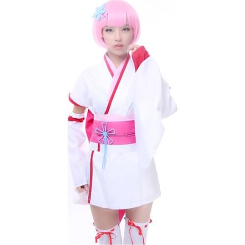 Brdwn Re:zero Natsuki Emilia Puck Beatrice Felt Rem Ram childhood cosplay costume Kimono suit