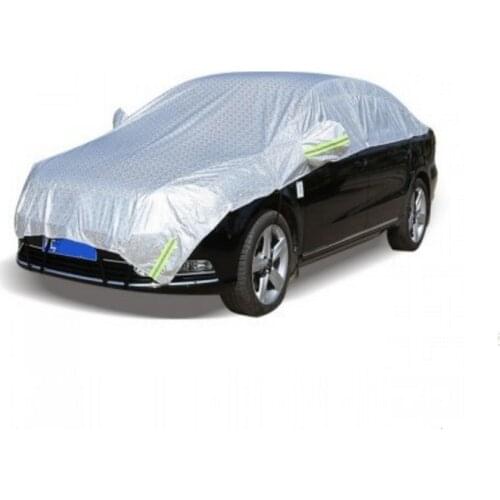 PE Waterproof Car Covers Outdoor Sun Protection Cover For Car Reflector UV Dust Rain Snow Protective For Suv Sedan Auto Exterior