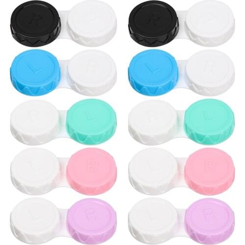 20 PCS Glasses Cosmetic Contact Lenses Box Contact Lens Case for Eyes travel Kit Holder Container Travel Accessaries Wholesale
