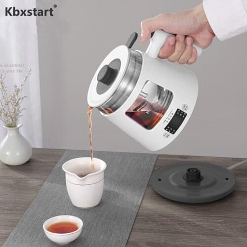 Kbxstart 800ml Mini Electric Kettle Teapot Multifunctional Automatic Health Preserving Pot Glass Boiled Tea Pot Warm Kettle 220V