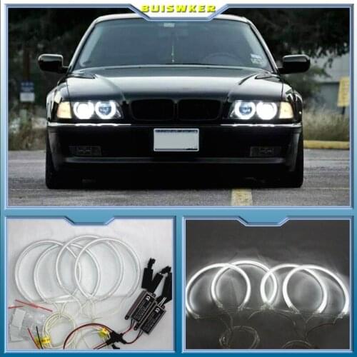 CCFL Angel Eyes Kit Warm White Halo Ring For BMW E46 325i 325xi 330i 330xi with HID headlights 1999-2005 Demon Eye