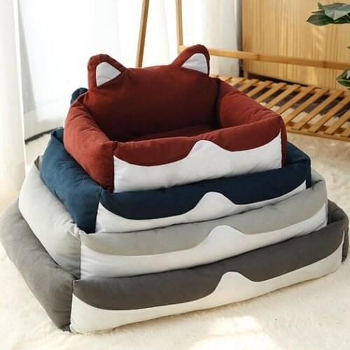 Pet Dog Bed Warm Soft Cat House Pet Mats Sleeping Cushion Breathable Winter Puppy Kitten Kennel Nest For Small Large Dogs Cats