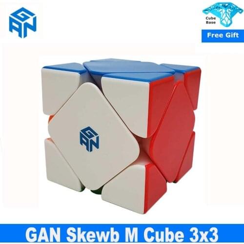 Newest GAN skewb M 3x3x3 Magnetic magic Cube stickerless 3x3 To locate all Speed Cube Puzzle Gan Cubo magico Educational Toys