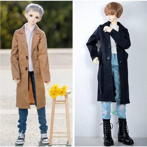 BJD Doll clothes suitable for 1-3 1-4 uncle size long coat coat doll accessories