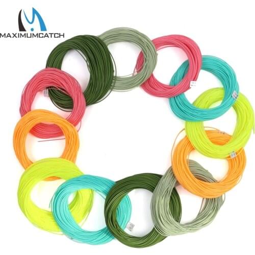 Maximumcatch 100FT Weight Forward Floating Fly Fishing Line 2wt/3wt/4wt/5wt/6wt/7wt/8wt Fly Line
