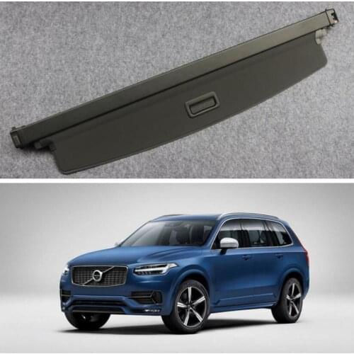 High Qualit Car Rear Trunk Cargo Cover Security Shield Screen shade Fits For VOLVO XC90 2016-2021(black, beige)
