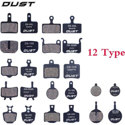 DUST 1 Pair MTB Bike Brake Pads Mountain Bicycle Disc Brake Pads semi-metallic Material for Hydraulic/Line Pulling Disk Brake