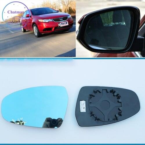 Blue Mirror For KIA K3/Forte 2019-2020 Side View Mirror Blue Glass With Base Heated And Turn Signal LED Lamp