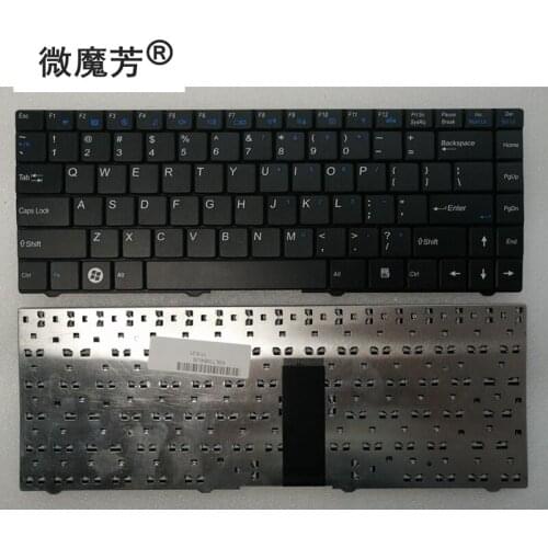 US Black New English Replace laptop keyboard For CLEVO W84 W840T M4121 W840 W830 W84T0