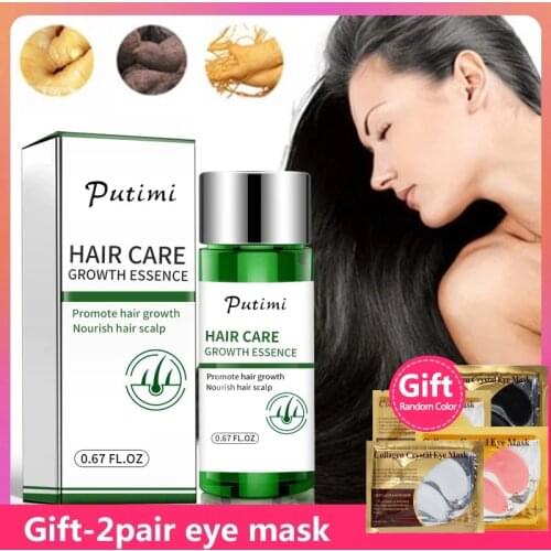Putimi Hair Growth Serum Prevent Hair Loss Fast Growth Essence Natural Hair Growing Serum Restoration Essence Thicken Hair Care