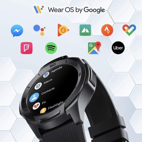 TicWatch S2 (Refurbished) Wear OS by Google Smartwatch Bluetooth GPS Sport Watch for Men 5ATM Waterproof for IOS&Android