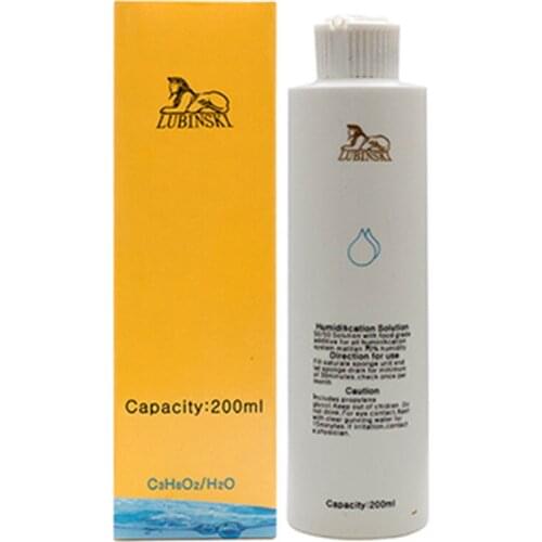 LUBINSKI 50/50 Cigar Humidification Solution 70% Humidity Humidifier 200ML Moisturizing Liquid For Smoking Gadget Fit COHIBA