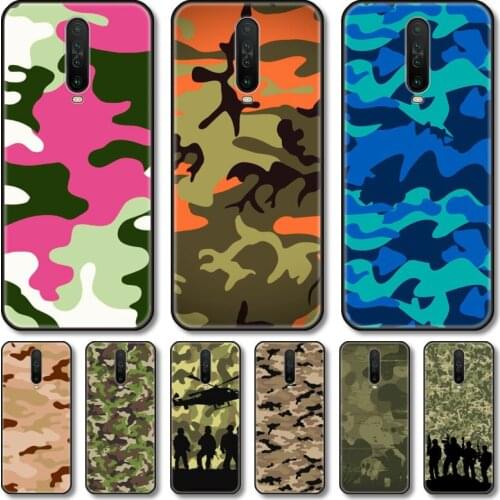 All kinds of camouflage Phone Case For Redmi 10 9 8 7 6 GO S C T PRO Note 5G Black Cover TPU