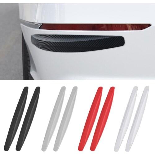 Anti-collision Protect Strip Auto Front/Rear Bumper 2Pcs/Set Anti-Scratch Strips Sticker Protector Corner Guard Protector Films