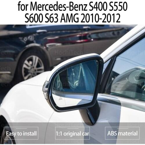 1pcs Side View Rearview Mirror Glass for Mercedes-Benz S400 S550 S600 S63 AMG 2010-2012 Heated Left & Right