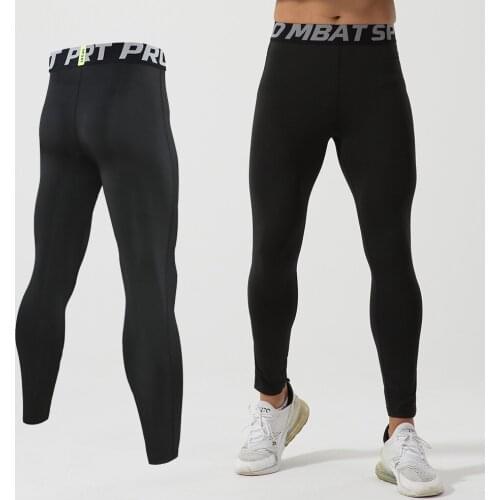 2021 Compressed Breathable Sweatpants for Men Fitness Gym Tracksuits Polyester Quick Drying Sport Tights Running Leggings