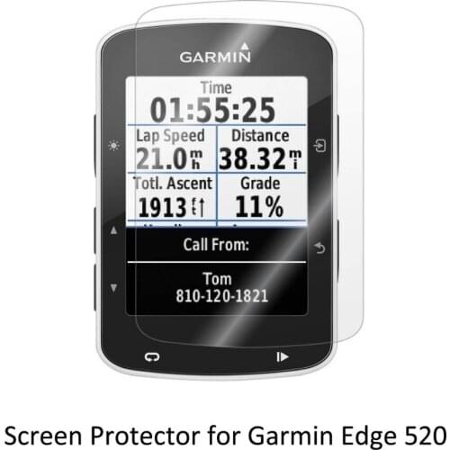 3* Clear LCD PET Film Anti-Scratch Screen Protector Cover for Cycling Training GPS Garmin Edge 520 Edge520